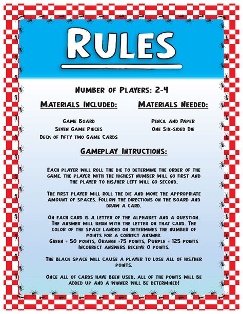 General Game Rules .